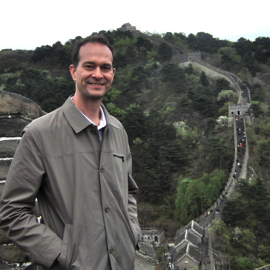 Jeffrey Dick at the Great Wall of China